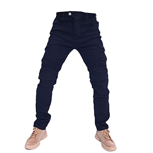 Jeans de moto pour homme et pantalon de moto pour l'été version standard noir
