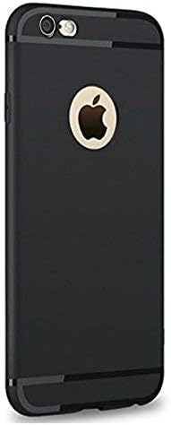 STARZ Soft Silicone for IPHONE 6 PLUS with Anti Dust Plugs Shockproof Slim Back Cover Case for iPhone 6 PLUS (5.5 INCH) (Black)