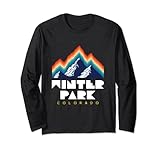 Winter Park Colorado - USA Ski Resort 1980s Retro Long Sleeve T-Shirt