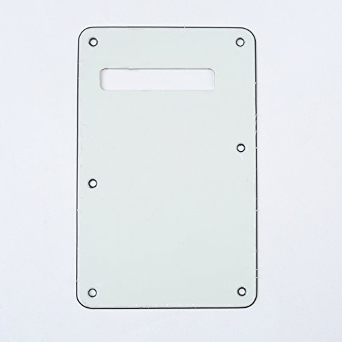 Musiclily 3Ply Strat Tremolo Cavity Cover Backplate for Fender Modern Style Electric Guitar,Aged White