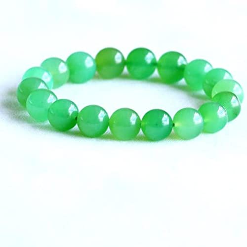 Chrysoprase naturelle bracelet perles 11mm LKBEADS vert herbe