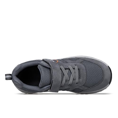 LEADER SHOW Men's Casual Walking Shoes for Elderly Lightweight Strap Comfortable Sneakers3