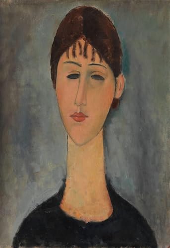 Art Mural Jeune Femme Modigliani | Toile Graffiti de Qualité Supérieure 60x90