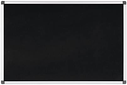Bi-Office Notice Board Maya, Grey Felt, Aluminium Frame, 90 x 60 cm