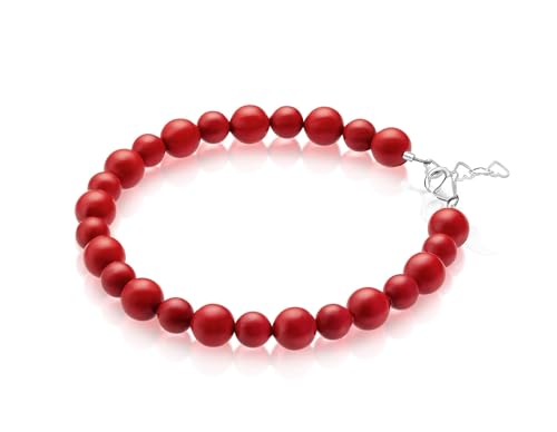 Red Bracelets for Girls - Red bracelet for protection, High end European simulated Red Pearls, – Best Birthday Gifts4