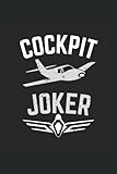  Cockpit Joker: Pilote Aviator Fun Cadebook Notebook Doublé (format A5, 15, 24 x 22, 86 cm, 120 pages)