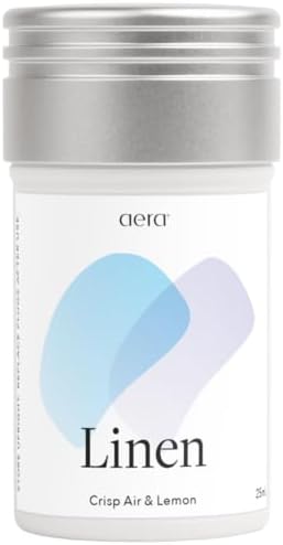 Aera Linen Home - Recambio de fragancia - Notas de cítricos brillantes y bayas de enebro - Funciona con el difusor Aera