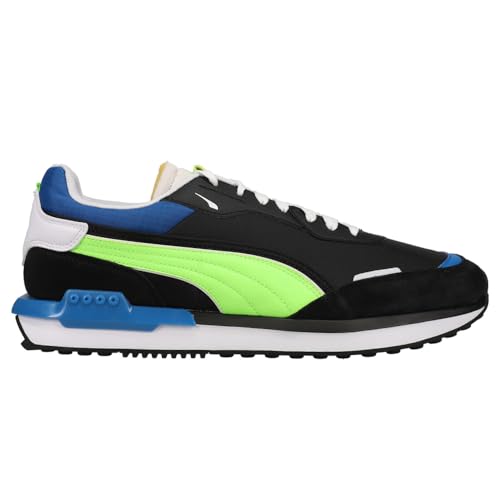 PUMA Mens City Rider Electric Lace Up Sneakers Shoes Casual - Black, Blue - Size 14 M
