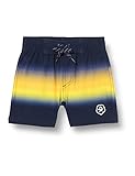 Color Kids Jungen Swim Shorts Stripes Badehose, Saffron, 128