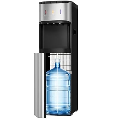 Tehanld Bottom Loading Water Cooler Dispenser, Metallic Silver