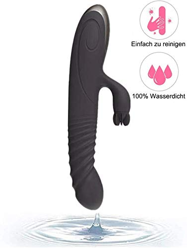 Vịbrador Língua Clitóris Estịmulador Erótico Brinquedos Eróticos Tring (Preto)