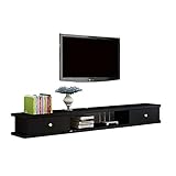 【MATÉRIEL DE PROTECTION DE L'ENVIRONNEMENT】: La console de télévision flottante est faite d'un matériau de classe écologique, toutes les personnes, y compris les femmes enceintes, les enfants et les personnes âgées, peuvent se sentir à l'aise.