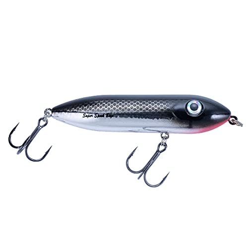 Heddon Super Spook Boyo 3' Topwater Fishing Lure, 3/8 Ounce, Black Shiner