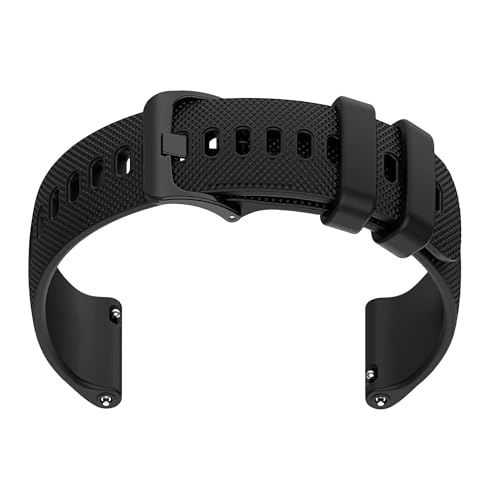 OcioDual Pasek do zegarka 2 sztuki 18 mm, pasek do smartwatcha, szybkozłączka, paski do smartwatcha, części zamienne do smartwatchy dla mężczyzn i kobiet, czarny