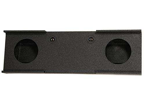 Qpower Gmc Chevy Crew Cab 2007-2013 Dual 12" Sub Box Enclosure W/Bedliner Spray #TOP3