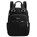 VARLIVOO Femmes Sac à Dos avec USB Port Cartable Sac à Dos Ordinateur Portable 13" Pouces Sacs D'école Collège Voyager Commuer Camping Imperméable Polyester Noir