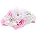 LDDCX Pink Baby Girls Flower Headband and Bow Big Headbands Fashion Hair Accessories for Newborns and Infants.(FD107) (Pink)