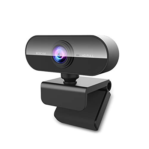 DDKJ Webcam con Microfono-Web CAM 1080p HD Autofocus,Camara Webcam para PC/portátil,Camara USB Plug and Play,Camara Ordenador para Windows/MacOS/Linux,para Videoconferencias/Gaming/Conferencias