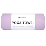 Eunzel Hot Yoga Towel Non Slip Yoga Mat Towel Non-Slip Sweat Absorbent Microfiber Towel for Hot Yoga, Pilates and Workout 72" x 26.5", Taro Purple