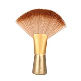Soft Fan-Shaped Neck Duster Brush, Large Sweep Hair and Face Cleaning Brush for Salon Stylists and Barbers