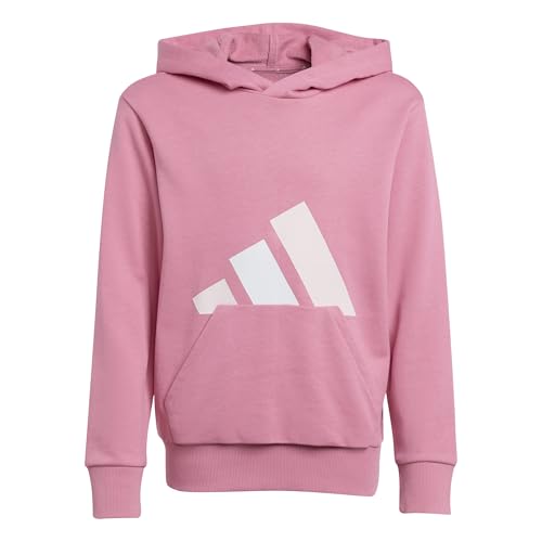 adidas Mixte Enfant Essentials Big Logo Hoodie Sweatshirt, Pink Fusion/Clear Pink/White, 15-16 Years