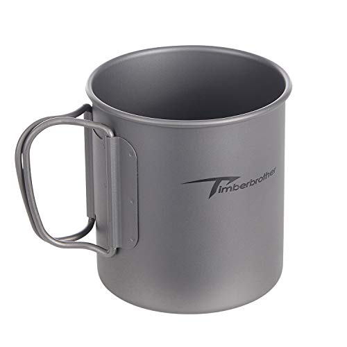 Timberbrother 450ml Titanium Cup with Lid