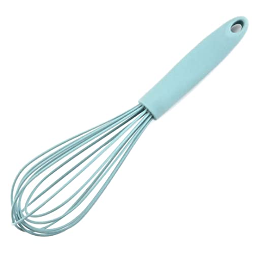 NOPEILVI Fouet d'oeuf, Amortisseur d'oeuf, Silicone en Silicone et Fouet d'oeuf antiadhésif à Ballon Manuel d'oeuf Batteur de Batteur à l'œuf Lait Bleu Bleu Cover