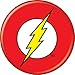Ata-Boy DC Comics Logos Set of Four 1.25 Inch Buttons, Officially Licensed Collectible Buttons - Batman, Superman Wonder Woman Flash