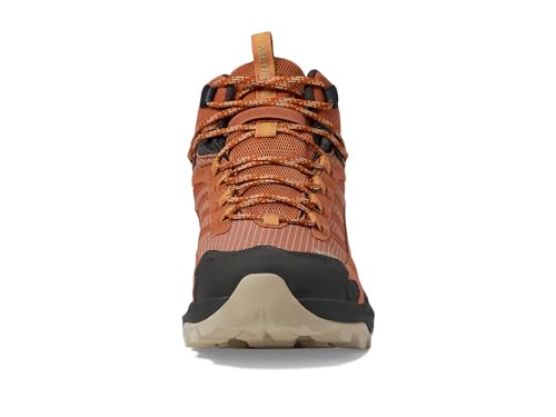 Image of Merrell Moab Speed 2 Mid GTX Shoes for Men - Gore-TEX Technology - Mesh Lining and Upper Clay 8.5 M