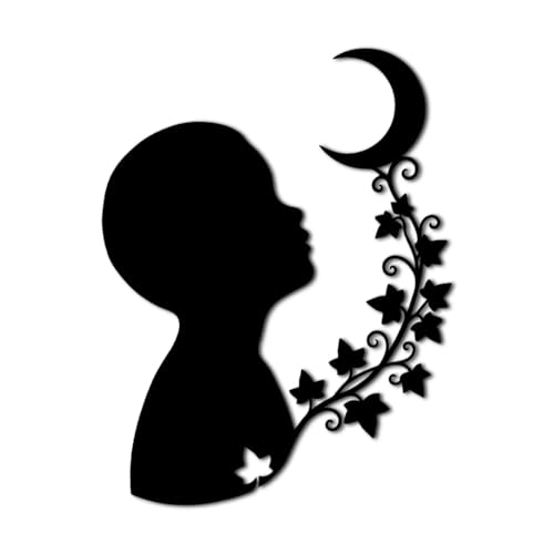 Moon Dream Silhouette Metal Wall Art Metal Outdoor Decor Metal