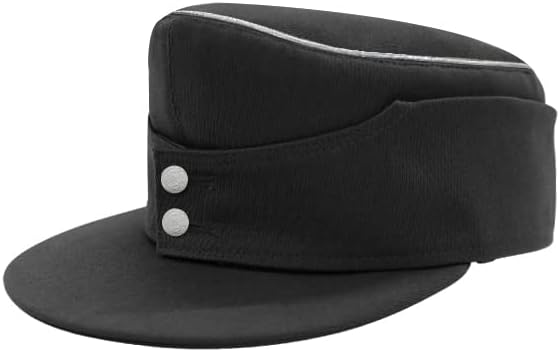 militaryharbor Panzer Elite Officer Black Gabardine M43 Field cap