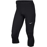 Nike Men's Dri-FIT Essential Running Tights Black/Reflective Silver Size X-Large