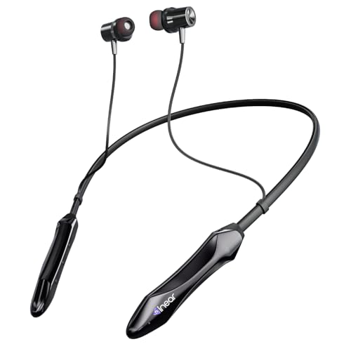Image of inear DJ M7 Neckband Bluetooth Earphones | Upto 50H Playtime | Magnetic On /Off, ENC for Clear Calls | Water & Dust Resistant, Deep Bass | Fast Charging, Wireless Earphones for Music & Calls | Black