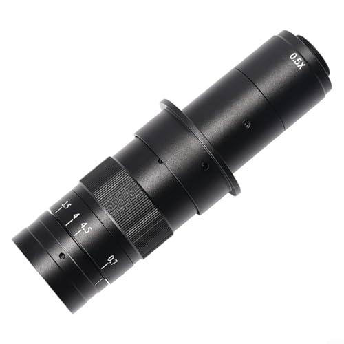 Microscopio monocular de zoom 0.7-45X con lente C-mount y enfoque manual para examinar PCB 7