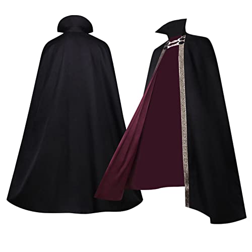 Cape Halloween homme look vampire gothique à col haut rigide