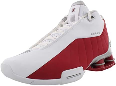 Tênis de basquete masculino Nike Shox BB4, White/Metallic Silver