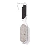 Pedicure Scrub Brush - Footfrush Tool 4 in 1 Footcare Tool, Sided Cleaning Device, Dry Cracked Heel Exfoliatingtool | Washing Shower Spa Accessory Portable Foot Care Equipment for Home Travel