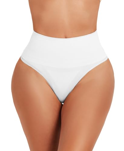 Image of Seamless Thong Shapewear for Women Tummy Control Body Shaper Panties Girdle High Waist Shaping Underwear