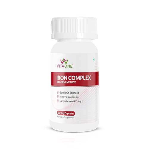 Image of Iron Complex 60 Veg Capsules | Gentle on Stomach and Easy to Absorb | Veg Iron Tablets for Women & Men