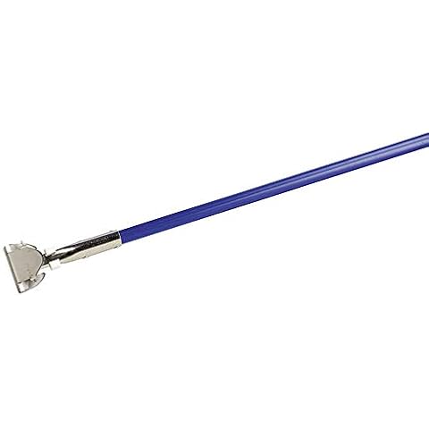 Carlisle 36201300 60"L Flo-PacÂ Dust Mop Handle w/Connector, Blue Vinyl Over Metal Cover