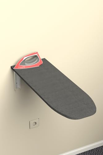 Planche à repasser murale de 90 cm gris anthracite pour studio