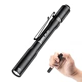 WUBEN PL01 ペンライト 充電式 650ルーメン 高輝度 懐中電灯 小型 LEDライト 電池式 単四電池対応 4段階調光 アルミ合金製 診察用懐中電灯 軽量 IP68防水 耐衝撃1.5M 防災 停電対策 キャンプ 散歩 点検