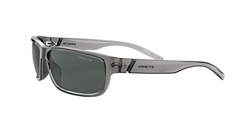 Arnette Men's An4271 Zoro Rectangular Sunglasses, Transparent Grey/Grey, 63 Mm #TOP2