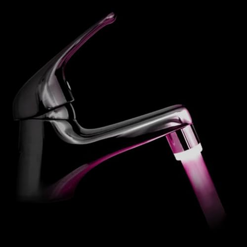 Mousseur robinet lumineux - Embout aérateur à LED 7 couleurs avec effet fondu-enchaîné