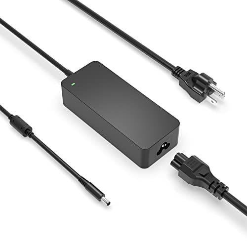 90W 65W AC Charger Adapter Fit for Dell Inspiron 7501 7500 7590 7790 7591 5400 5401 5490 5491 AIO 2 in 1 7791 W24C002 Black Silver P83F P84F Laptop Power Supply Cord