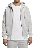 Ideal für Sport und Freizeit Urban Classics Herren Zip Hoody Kapuzenpullover, lightasphalt, 3XL