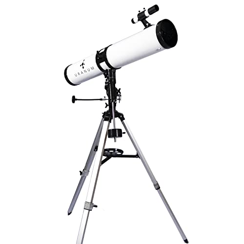 Telescópio Refletor Newtoniano 114mm Uranum Equatorial Astronômico Luneta Para ver Nebulosas Planeta