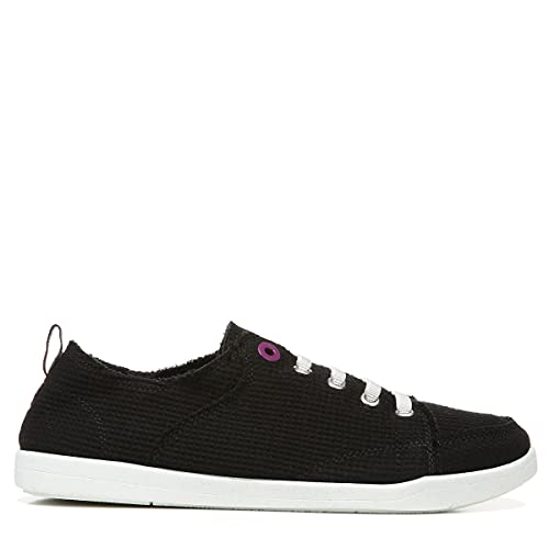 Vionic Beach Pismo Casual Women’s Fashion Sneakers-Sustainable Shoes That Include Three-Zone Comfort With Orthotic Insole Arch Support, Machine Wash Safe- Sizes 5-11 Black Waffle Knit 5 Medium Us #TOP5