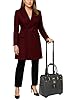 JKM & Company Rolling Laptop Bag for Women | Designer Wheeled Briefcase | Fits 13-17" Laptops | Office Travel Computer Case (Barrington)