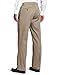 Lee Men's Comfort Waist Custom Relaxed Fit Flat Front Pant, Mid-Khaki, 34W x 32L